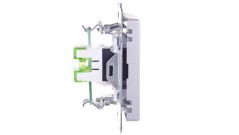 SONATA Gniazdo komputerowe pojedyncze RJ45 kat.5e srebro mat KRONE GPK-1R/K/m/38