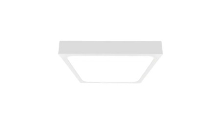 Plafoniera LED 18W 1800lm 4000K IP44 Kwadrat Mleczny Biała Ramka z mikrofalowym czujnikiem ruchu 7666