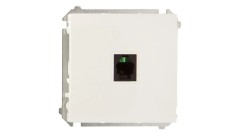 Simon Basic Gniazdo telefoniczne pojedyncze RJ11 białe BMTU.01/11