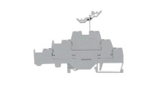 Złączka szynowa 3-pietrowa 2,5mm2 L / L / L szara 280-550