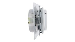 Simon 15 Gniazdo bryzgoszczelne z/u IP44 z klapką pełną białe 1591940-030
