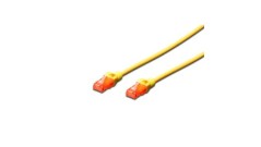 Kabel krosowy (Patch Cord) U/UTP kat.6 żółty 0,5m DK-1612-005/Y