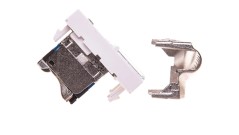 MOSAIC Gniazdo komputerowe pojedyncze RJ45 kat.6 STP białe 076563