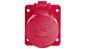 Gniazdo tablicowe skośne 16A 5P 400V /75x85/ czerwone IP44 415-6F87 Gniazdo tablicowe skośne 16A 5P 400V /75x85/ czerwone IP44 415-6F87