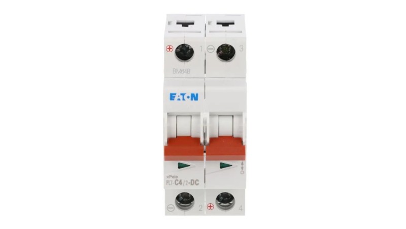 Wyłącznik nadprądowy 2P C 4A 10kA DC PL7-C4/2-DC 264898 Wyłącznik nadprądowy 2P C 4A 10kA DC PL7-C4/2-DC 264898