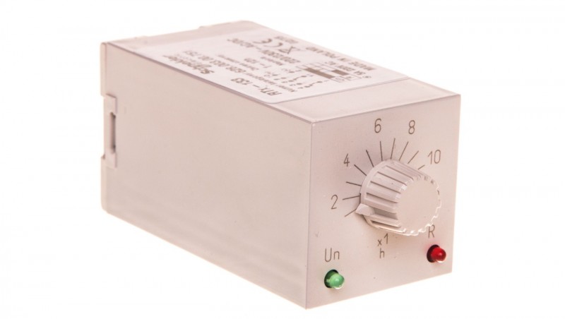 Przekaźnik czasowy 2P 5A 220/230V AC/DC 1-12h załączenie na nastawiony czas RTX-133 2002676