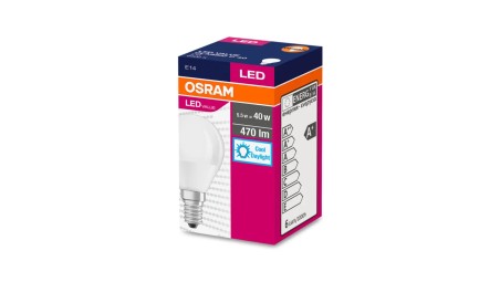 Żarówka LED VALUE CLASSIC P 40 E14 4,9W 470lm 6500K 865 FR non-dim 4058075127630