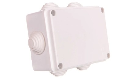 FAST-BOX Puszka hermetyczna n/t 110x80x50mm pusta IP55 biała 0244-00