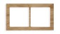 DECO Ramka podwójna - drewno (dąb) dąb DRD-2F DECO Ramka podwójna - drewno (dąb) dąb DRD-2F