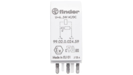 Moduł sygnalizacyjny LED zielony 6-24V AC/DC 99.02.0.024.59