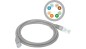Patch-cord U/UTP kat.5e PVC 3.0m szary KKU5SZA3 Patch-cord U/UTP kat.5e PVC 3.0m szary KKU5SZA3