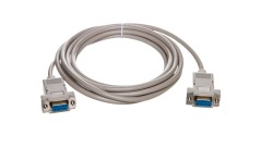 Kabel połączeniowy RS232 null-modem Typ DSUB9/DSUB9, Ż/Ż beżowy 3m AK-610100-030-E