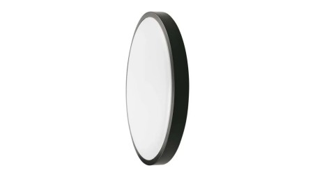 Plafoniera LED 18W 1800lm 4000K IP44 Okrągła fi225 Mleczny Czarna Ramka z mikrofalowym czujnikiem ruchu 7669