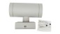 Oprawa ścienna BART EL-235 2x35W GU10 szara IP54 góra dół kinkiet 7080 Oprawa ścienna BART EL-235 2x35W GU10 szara IP54 góra dół kinkiet 7080