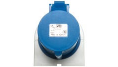 Gniazdo stałe 32A 4P 230V niebieskie IP44 124-9