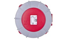 Gniazdo tablicowe 63A 4P 400V /100x100/ czerwone IP67 POWER TWIST 334-6