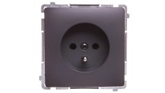 Simon Basic Gniazdo pojedyncze z/u 16A 250V grafit matowy BMGZ1.01/28