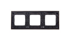 Simon 54 Premium Ramka potrójna metalowa złoto DR3/66