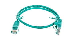 Kabel krosowy patchcord U/UTP kat.5e CCA zielony 0,5m 68338