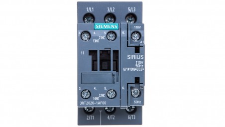 Stycznik mocy 25A 3P 110V AC 1Z 1R S0 3RT2026-1AF00