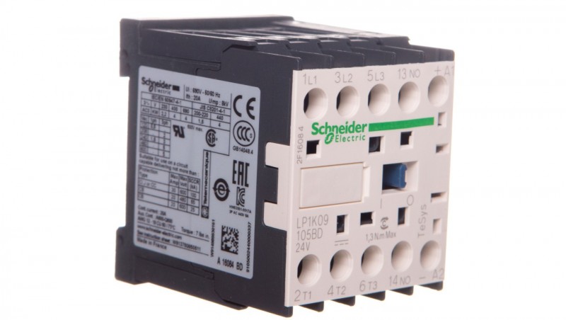 Stycznik mocy 3P 9A 1Z 0R 24V DC LP1K09105BD Stycznik mocy 3P 9A 1Z 0R 24V DC LP1K09105BD