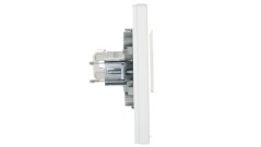 Gniazdo komputerowe Asfora pojedyncze RJ45 kat.5e białe z ramką EPH4300121