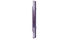 Simon 82 Ramka potrójna pozioma metalowa stal inox/ ramka pośrednia grafitowa 82837-37