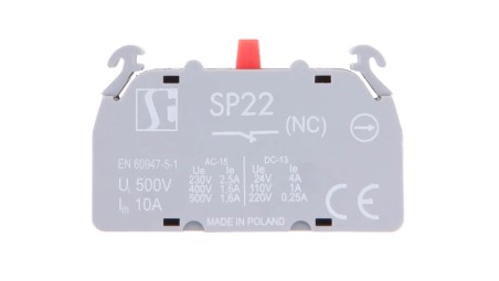 Styk pomocniczy 1R montaż czołowy SP2201-1