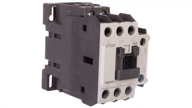 Stycznik mocy 18A 3P 24V AC 1Z 1R CTX3 416100 Stycznik mocy 18A 3P 24V AC 1Z 1R CTX3 416100