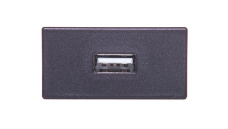 Simon Connect Gniazdo K45/2 USB typu A szary grafit K128B/14