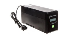 UPS POWER WALKER LINE-INTERACTIVE 800VA 2xPL 230V, czysta sinusoida, RJ11/45 IN/OUT, USB, LCD VI 800 SW/FR