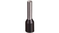 Końcówka tulejkowa izolowana TI 1,5mm2/8mm czarna cynowana TI1,5L8x500 /500szt./