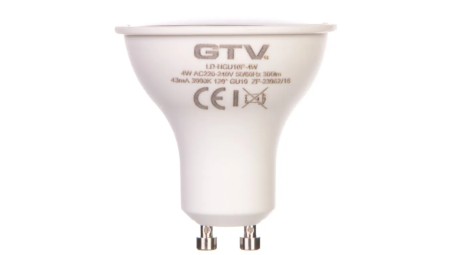 Żarówka LED GU10 4W 300lm 3000K AC180-250V 120st. LD-NGU10P-4W