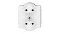 DECO Mechanizm gniazda podwójnego do ramki z uziemieniem 2x(2P+Z) (przesłony torów prądowych), biały mat 25DGPR-2zp DECO Mechanizm gniazda podwójnego do ramki z uziemieniem 2x(2P+Z) (przesłony torów prądowych), biały mat 25DGPR-2zp