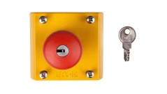 Kaseta z przyciskiem bezpieczeństwa z kluczem 1Z 1R IP66 M22-PVS/KC11/IY 216523