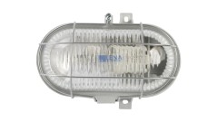 Oprawa kanałowa OVAL 1x100W E27 IIkl. 230V IP44 z siatka metal. wzmocnioną, kl. pryzmatyczny 100178