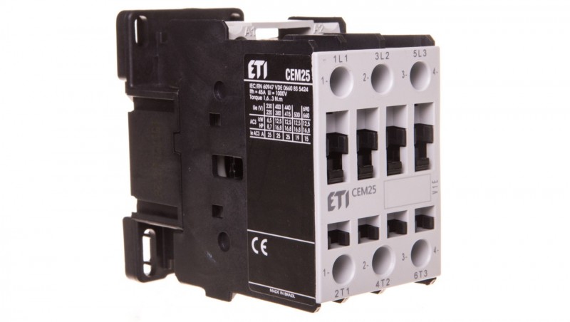 Stycznik mocy 25A 3P 230V AC CEM25.00-230V-50/60Hz 004645103 Stycznik mocy 25A 3P 230V AC CEM25.00-230V-50/60Hz 004645103