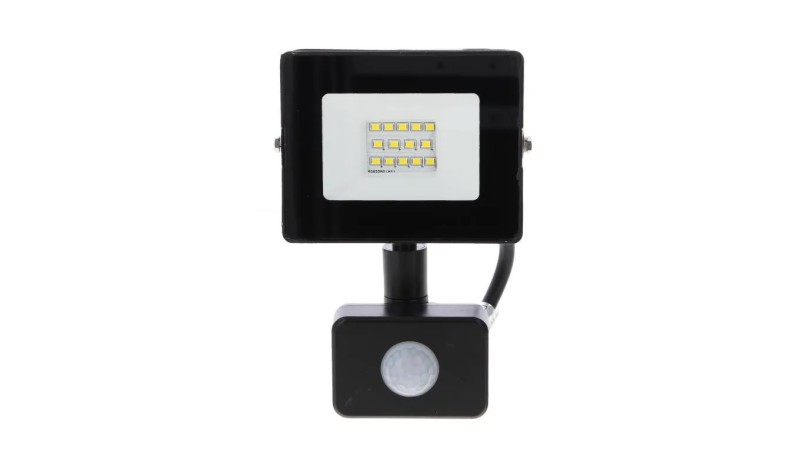 Naświetlacz LED SMD KASTEL 10W 4000K 800LM IP65 czarny CZ. PIR C64-S-LFK-010BL-4K Naświetlacz LED SMD KASTEL 10W 4000K 800LM IP65 czarny CZ. PIR C64-S-LFK-010BL-4K
