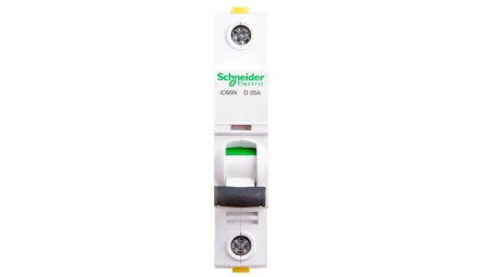 Wyłącznik nadprądowy 1P D 20A 6kA AC iC60N-D20 A9F05120