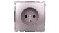 Simon Basic Gniazdo pojedyncze z/u z przesłonami stal inox BMGZ1Z.01/21 Simon Basic Gniazdo pojedyncze z/u z przesłonami stal inox BMGZ1Z.01/21