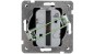 SONATA Gniazdo potrójne b/u 2,5A EURO czarny metalik GP-3R/m/33