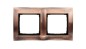 Simon 54 Premium Ramka podwójna metalowa miedź rustykalna DR2/36