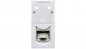MOSAIC Gniazdo komputerowe pojedyncze RJ45 kat.6a STP 1M białe 076573