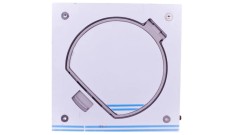 Simon Connect Wkład puszki KSE IP66 z pokrywą i gniazdem komp. pojedynczym RJ45 kat.5e stal nierdzewna KSE25U/23/72