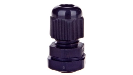 Dławnica kablowa poliamidowa M12 IP68 DP-EN 12 HM BK czarna E03DK-01040120101 /100szt./