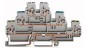 Złączka szynowa 3-pietrowa 2,5mm2 PE / N / L szara 870-567