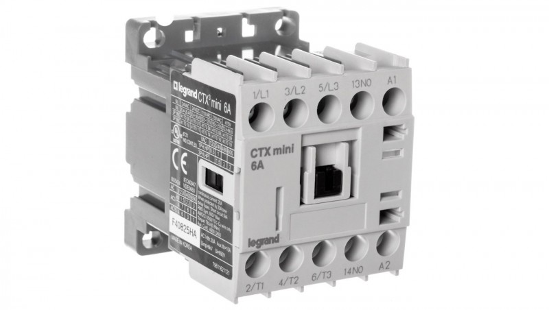 Stycznik mocy 6A 3P 230V AC 1Z 0R CTX3 MINI 417006