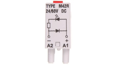 Moduł sygnalizacyjny LD (diody: LED czerwony + D) 24-60V DC M42R szary 854844