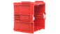 Puszka 60mm p/t 71mm 71x 60mm czerwony Batibox 080161 Puszka 60mm p/t 71mm 71x 60mm czerwony Batibox 080161