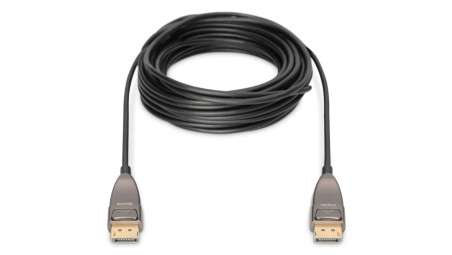 Kabel połączeniowy hybrydowy AOC DisplayPort 1.4 8K 60Hz UHD DP-DP M-M czarny 10m AK-340107-100-S